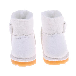 bottes de neige bowknot de mode chaussures pour 12 '' blythe poupées vêtements blanc