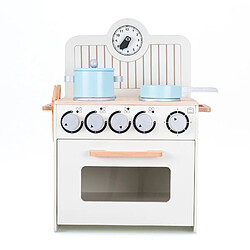 Cuisine pour Enfants Montessori avec Four Robincool Little Chef 36x26x46,5 cm en Bois Écologique avec Horloge et Accessoires