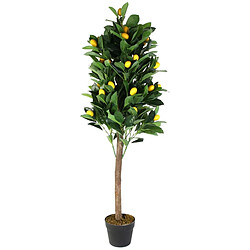 The Home Deco Factory Citronnier artificiel en pot 120 cm.