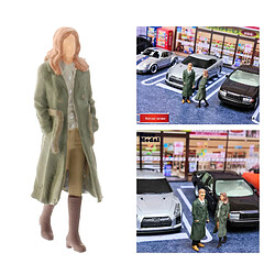 1/64 Modèle Figurines Le Réparateur Femmes Modèle De Mode Jouets Femme Vert pas cher