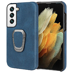 Coque en TPU + PU antichoc avec béquille bleu pour votre Samsung Galaxy S22