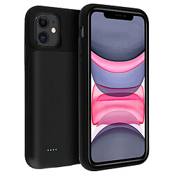 Avizar Coque iPhone 11 Protection Rigide 2 en 1 Batterie 6500mAh Soft-touch Noir