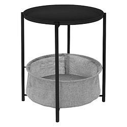 ML DESIGN MODERN LIVING ML Design Table d'appoint ronde - Noir