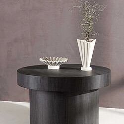 Venture Home Table basse ronde Malung noir.