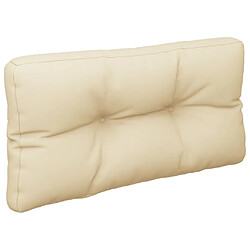 Acheter vidaXL Coussins de palette lot de 2 beige tissu