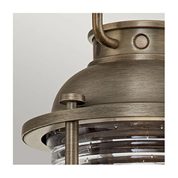 Avis Elstead Lighting Lampe sur pied extérieur Kichler Aluminium,laiton,verre grainé transparent Bronze bruni