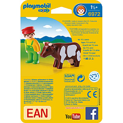 Playmobil® PLAYMOBIL 1.2.3 - Eleveur avec vache