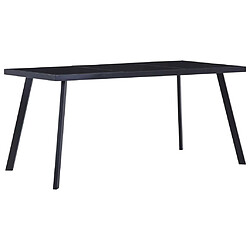 Maison Chic Table à manger | Table de salle à manger Noir 180x90x75 cm Verre trempé -GKD23977