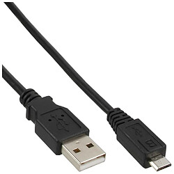 Câble InLine® Micro USB 2.0 USB Type A à Micro-B mâle noir 5m