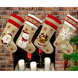 C238 4PCS Noël Snowman Old Man Derifs Snowflake décoration Fournitures Pendentif Christmas Pendentif Cadeau Pendentif