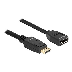 Delock - DisplayPort-Verlängerungskabel - DisplayPort (M) zu DisplayPort (W) - DisplayPort 1,2 - 5,0m - unterstützt 4K 60 Hz (3840 x 2160) - Schwarz (80004)