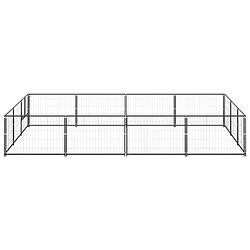 Avis Helloshop26 Chenil extérieur cage enclos parc animaux chien noir 12 m² acier 02_0000492