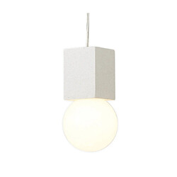 Luminaire Center Suspension Galaxia Ciment blanc et blanc pas cher