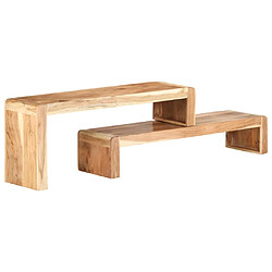 Acheter vidaXL Meubles TV 2 pcs Bois d'acacia massif