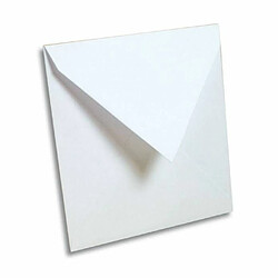 Paquet de 20 enveloppes Pollen 165x165mm Blanc 120g