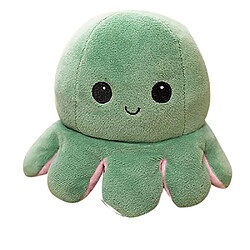 RedMiter Peluche douce pieuvre réversible jouet 19cm - rose+verte