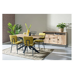 Moloo URBAN-Table à manger 8/10 personnes L220cm, Spider et Acacia massif