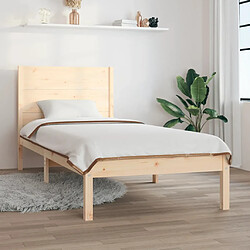 vidaXL Cadre de lit sans matelas 100x200 cm bois massif de pin