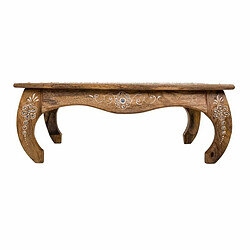 Table d'appoint Alexandra House Living Blanc Naturel 45 x 17 x 45 cm