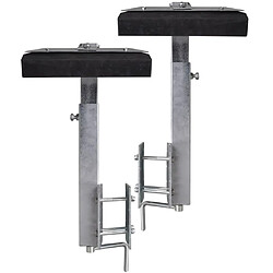 Avis vidaXL Set de 2 supports à barre inclinable 63 - 88 cm pour remorque à bateau