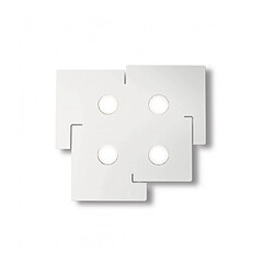 Ideal Lux Plafonnier Totem Métal blanc 4 ampoules 3cm