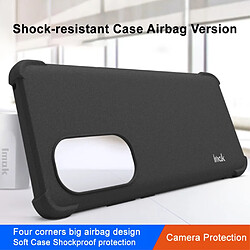 Coque en TPU IMAK anti-chute, mat, airbag à quatre coins, antichoc pour votre Motorola Edge (2022) 5G - noir