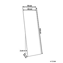 Avis Beliani Miroir sur pied BEAUVAIS 156 cm Doré