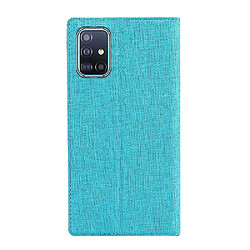 Avis Wewoo Housse Coque Pour Galaxy A51 aimant flip horizontal antichoc TPU + PU étui de protection en cuir fente carte et support bleu