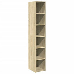 vidaXL Buffet haut chêne sonoma 30x41x185 cm bois d'ingénierie