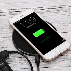 Wewoo Chargeur sans fil noir Q21 rapide sans avec voyant, pour iPhone, Galaxy, Huawei, Xiaomi, LG, HTC et autres téléphones intelligents pas cher