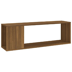 vidaXL Meuble TV Chêne marron 100x24x32 cm Bois d'ingénierie