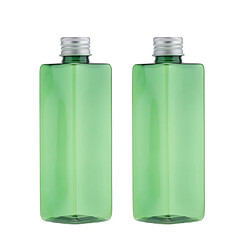 Récipient En Plastique Vide De Lotion De Savon De Bouteille De Shampooing En Plastique De 250ml 2pcs Vert