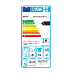 Sèche-linge pompe à chaleur avec condenseur 60cm 8kg a++ blanc - ew7h5125su - ELECTROLUX