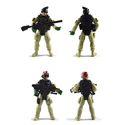 Soldat militaire de 6 pièces avec des armes à feu figurines figurines