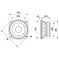 Alpexe VS-FRS8/4 - Haut-parleur (4007540020037) pas cher