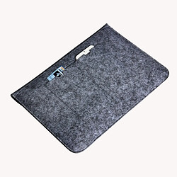 Wewoo Housse Étui noir pour MacBook Air 11.6 pouces, Taille: 33x22x1cm 11.6 pouces Universel Mode Doux Sac Tablet Laptop de Feutre pas cher