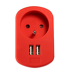 Metronic Chargeur 2 USB Rouge