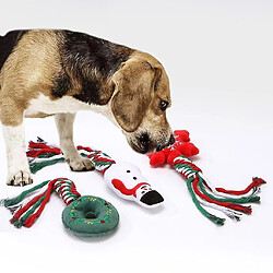 Avis Jouet de corde interactif pour chien, 6 paquets, pour la dentition, cadeau de Noël, pour nettoyer les dents