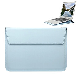 Wewoo Housse Étui bleu pour ordinateur portable ultra-mince Tablette Tactile 11,6 pouces, Taille: 32.5x21.5x1cm Enveloppe universelle Style PU en cuir avec support