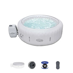 Spa Gonflable Bestway Lay-Z-Spa Paris Pour 4-6 personnes Rond 196x66 cm avec Lumières LED