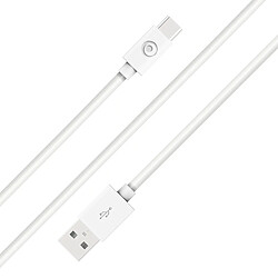 Câble USB A/USB C 2m 3A Blanc Bigben