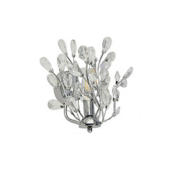 Searchlight Applique design Bouquet 1 ampoule Verre,acier doux Chrome,Transparent