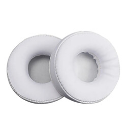 Wewoo Coussinets Mousse 2 PCS Pour Jabra Move Revo Coussin Casque Sans Fil En Cuir Éponge Cache-Oreillettes Rechange Oreillettes Blanc