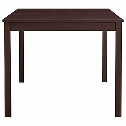 Avis Maison Chic Table de salle à manger,Table à dîner Marron foncé 180 x 90 x 73 cm Pin -GKD93337