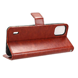 Acheter Htdmobiles Housse pour Nokia C12 / C12 Pro / C12 Plus - etui coque pochette portefeuille + verre trempe - MARRON