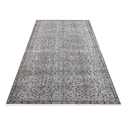 Avis Vidal Tapis de laine 226x117 gris Ultra Vintage