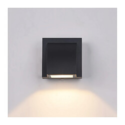 Luminaire Center Applique de jardin moderne Edgar Noir