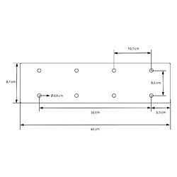 Acheter ML DESIGN MODERN LIVING 2 Pieds de table métal type X industiel piètement de meuble DIY noir 43x6x40 cm