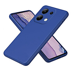 Htdmobiles Coque pour Xiaomi Redmi Note 13 Pro 5G / Poco X6 5G - housse etui silicone gel fine + film ecran - BLEU FONCE