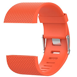 Avis Wewoo Bracelet pour montre connectée Dragonne sport réglable Losange Texture FITBIT Surge Orange